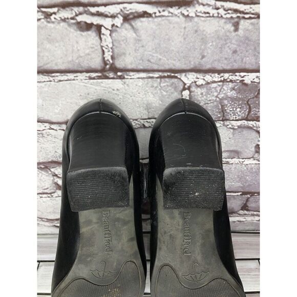 BeautiFeel Black Leather MaryJane Comfort Casual Pump Heels Women’s 39EU/8.5M US - Picture 9 of 16